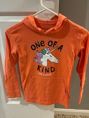 Girls Life Is Good Unicorn Shirt